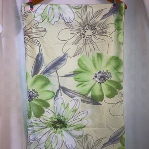 Green Floral Pillow Cases
